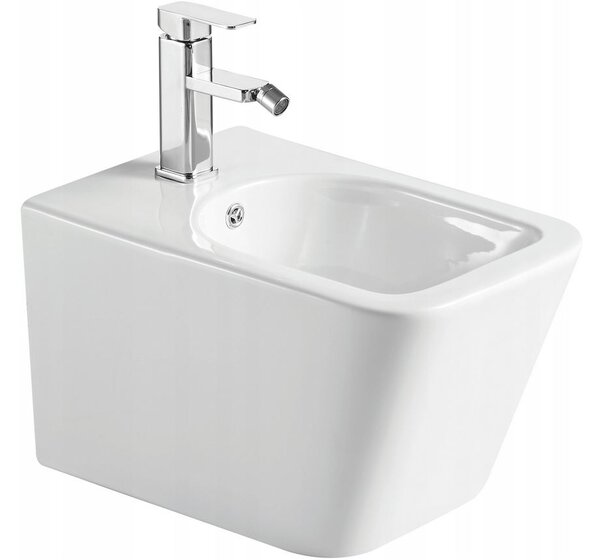 Mexen TEO Rimless wc mísa závěsná se sedátkem + bidet TEO, bílá, 30850700+35855100