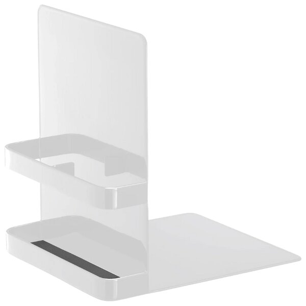 Set dvou bílých kovových zarážek na knihy Yamazaki Tower 18 cm