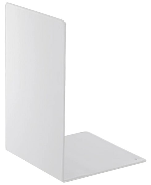 Set dvou bílých kovových zarážek na knihy Yamazaki Tower 18 cm