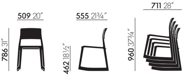 Vitra Židle Tip Ton RE, industrial green
