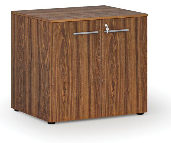 Kancelářská skříň s dveřmi PRIMO WOOD, 800 x 640 x 735 mm, ořech