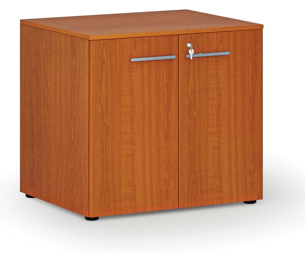 Kancelářská skříň s dveřmi PRIMO WOOD, 800 x 640 x 735 mm, třešeň