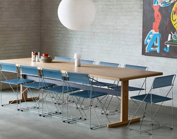 HAY Židle X-Line Chrome, powder blue