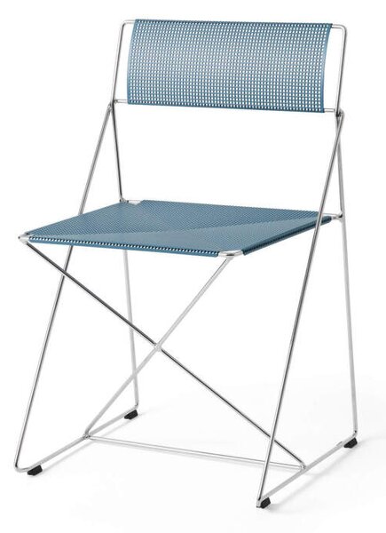 HAY Židle X-Line Chrome, powder blue