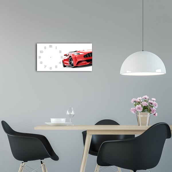 Skleněné hodiny na stěnu Sportovní auto pl_zsp_60x30_f_159175372