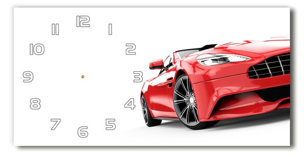 Skleněné hodiny na stěnu Sportovní auto pl_zsp_60x30_f_159175372