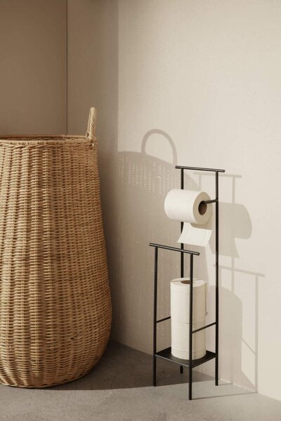Ferm Living Stojan na toaletní papír Dora Toilet Paper Stand, black