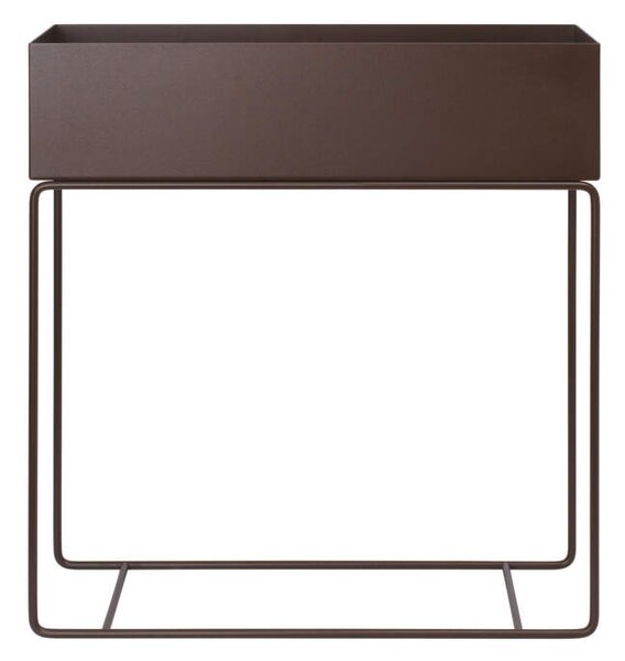 Ferm Living Truhlík na květiny Plant Box, dark chocolate