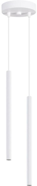 Sollux SL.1866 - Lustr na lanku ARCHE 2xG9/8W/230V bílá