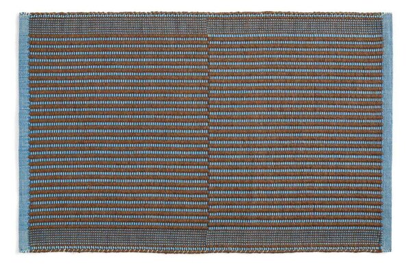 HAY Rohožka Tapis Mat 60x95, chestnut & blue