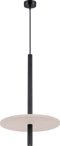 Sollux SL.1879 - Lustr na lanku FELTRO 1xG9/8W/230V černá/krémová