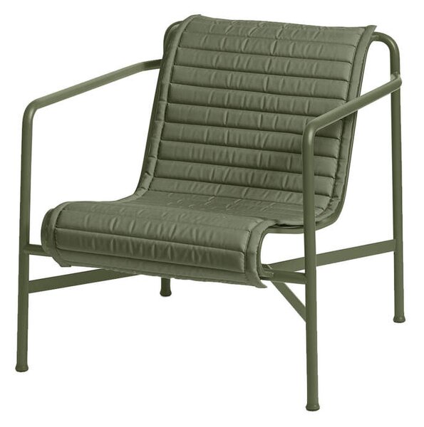 HAY Textilní podsedák Palissade Lounge Chair Low quilted cushion, olive