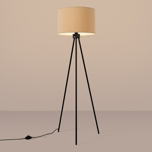 Sollux SL.1853 - Stojací lampa NEVIA 1xE27/15W/230V taupe