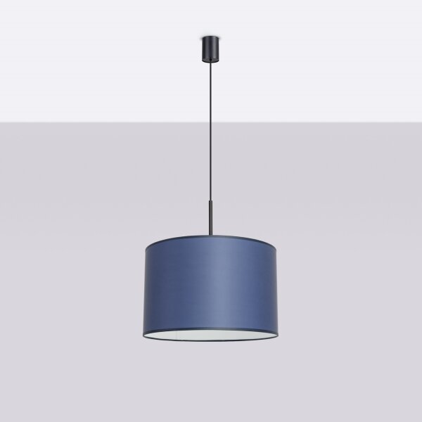 Sollux SL.1851 - Lustr na lanku NEVIA 1xE27/15W/230V pr. 40 cm modrá