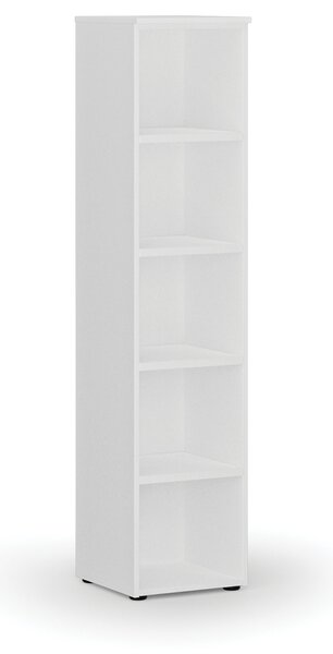 Kancelářský regál PRIMO WHITE, 400 x 420 x 1781 mm, bílá