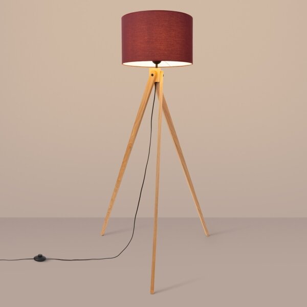 Sollux SL.1907 - Stojací lampa NATT 1xE27/15W/230V červená