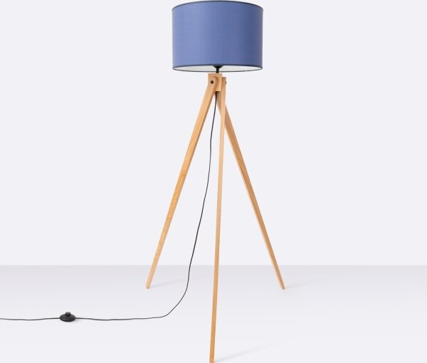 Sollux SL.1906 - Stojací lampa NATT 1xE27/15W/230V modrá