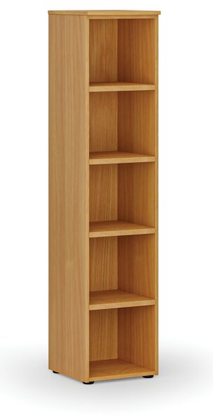 Kancelářský regál PRIMO WOOD, 400 x 420 x 1781 mm, buk