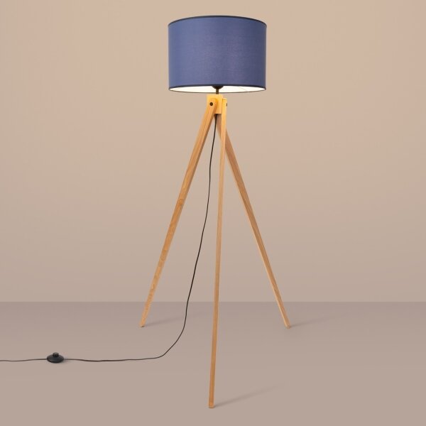 Sollux SL.1906 - Stojací lampa NATT 1xE27/15W/230V modrá