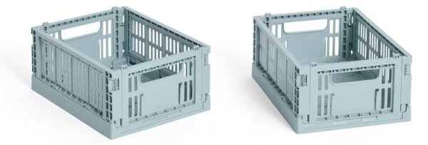 HAY Úložný box Colour Crate Mini set 2ks, dusty blue