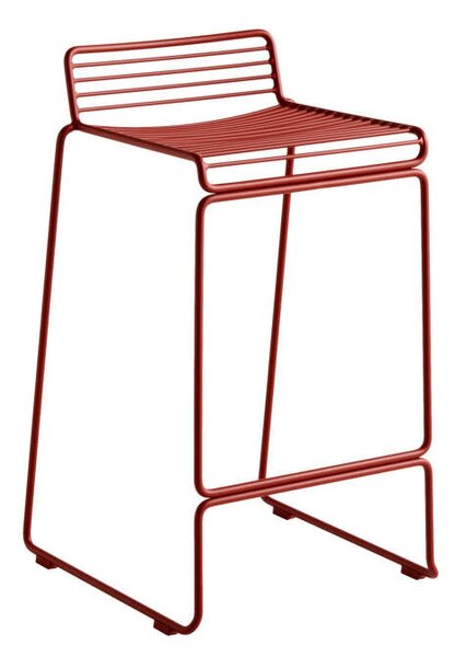 HAY Barová stolička Hee Bar Stool, low rust