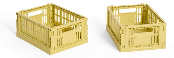 HAY Úložný box Colour Crate Mini set 2ks, dusty yellow