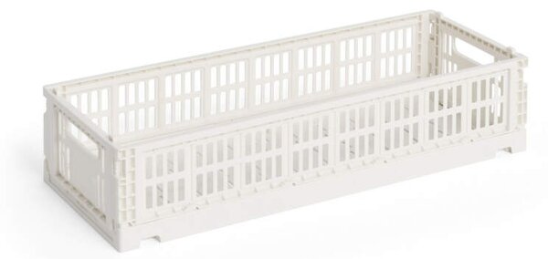 HAY Úložný box Colour Crate Mini Oblong, off-white