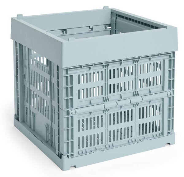 HAY Úložný box Colour Crate Cube, dusty blue