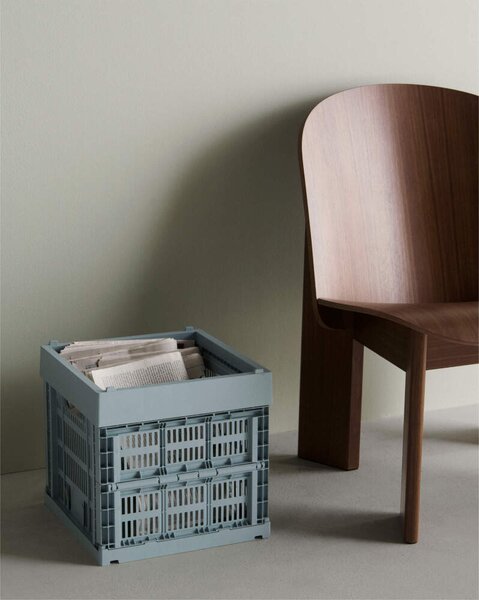 HAY Úložný box Colour Crate Cube, dusty blue