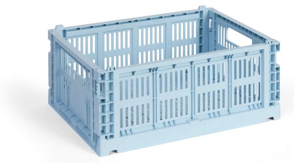 HAY Úložný box Colour Crate Medium, soft blue