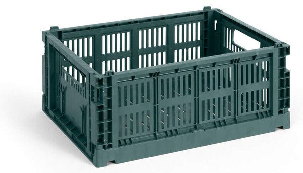 HAY Úložný box Colour Crate Medium, dark green