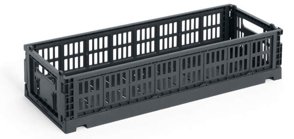 HAY Úložný box Colour Crate Mini Oblong, charcoal