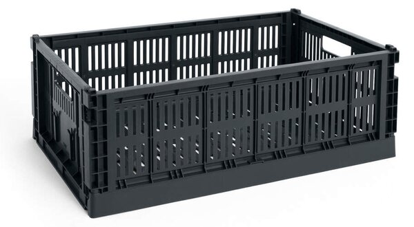 HAY Úložný box Colour Crate Large, charcoal