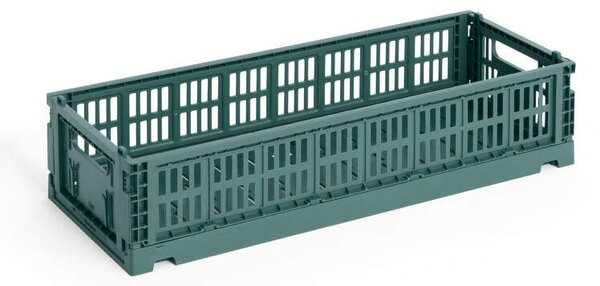 HAY Úložný box Colour Crate Mini Oblong, dark green