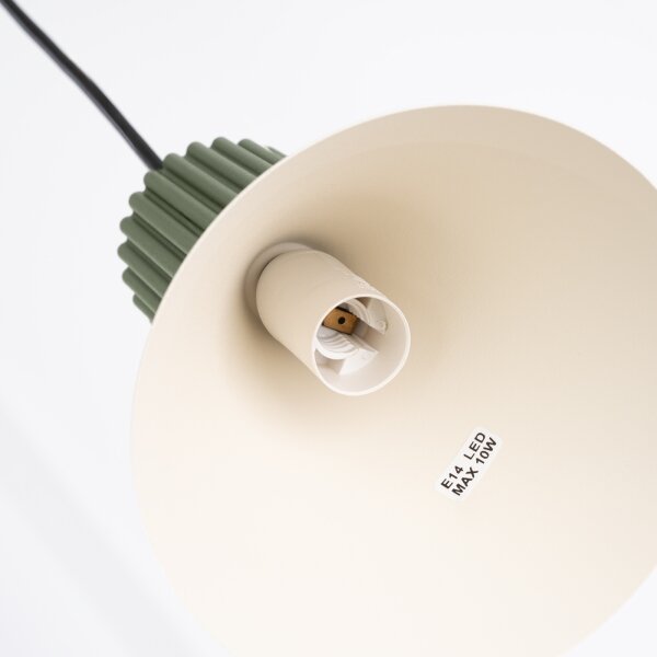 Sollux SL.1872 - Lustr na lanku ESTRIA 1xE14/10W/230V pr. 14 cm zelená
