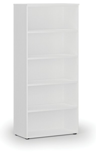 Kancelářský regál PRIMO WHITE, 800 x 420 x 1781 mm, bílá