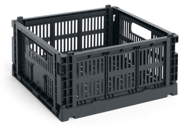 HAY Úložný box Colour Crate Medium Square, charcoal