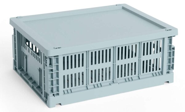 HAY Plastové víko Colour Crate Small, dusty blue