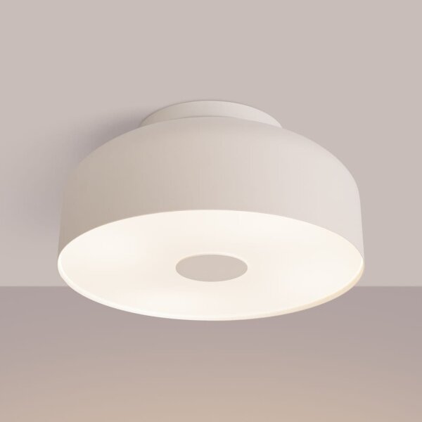 Sollux SL.1679 - Stropní svítidlo OMIQ 4xE27/15W/230V pr. 30 cm krémová