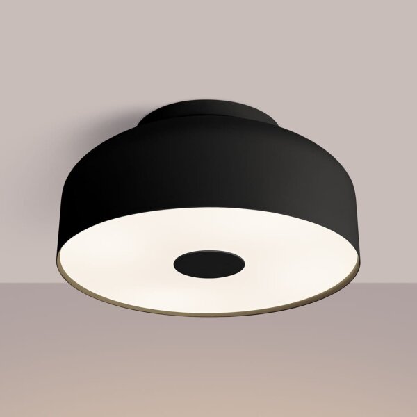 Sollux SL.1678 - Stropní svítidlo OMIQ 4xE27/15W/230V pr. 30 cm černá