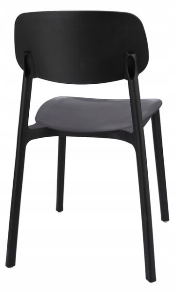 Plastová židle LARA černá