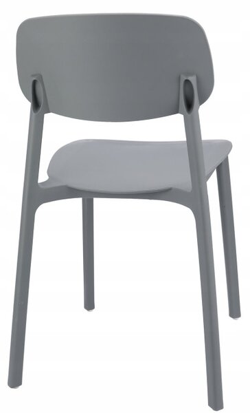 Plastová židle LARA šedá