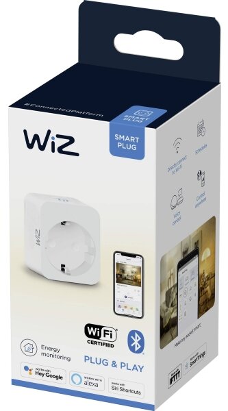 WiZ - Chytrá zásuvka F 2300W + powermetr Wi-Fi