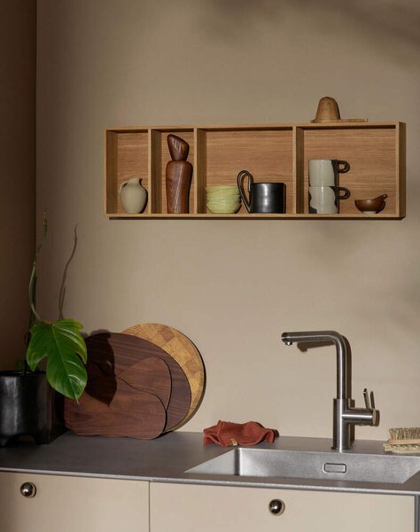 Ferm Living Sada 3 prkének Cairn, dark brown