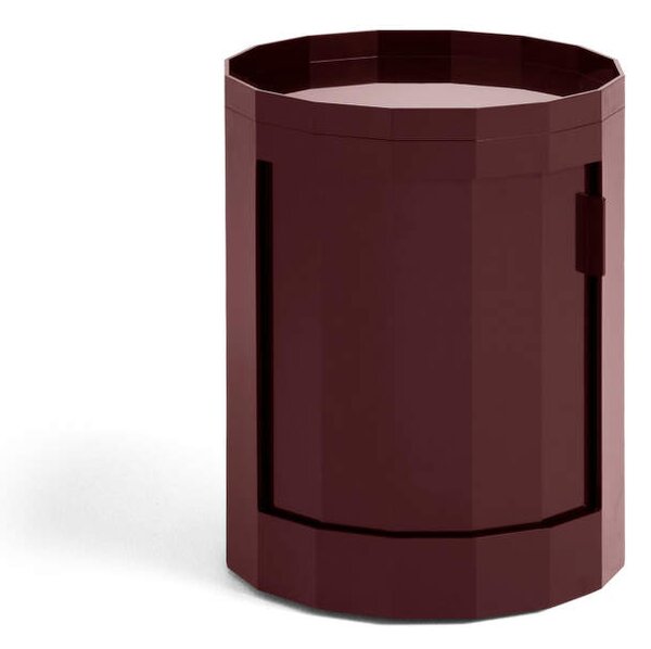 HAY Úložný stolek Facet Cabinet 100, burgundy