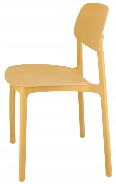 Plastová židle LARA žlutá