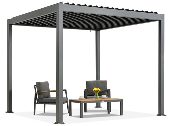 Lagos 3x3 Garden Point volně stojící terasová pergola antracitová