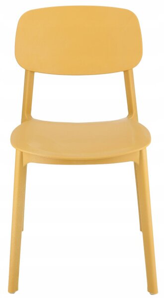 Plastová židle LARA žlutá