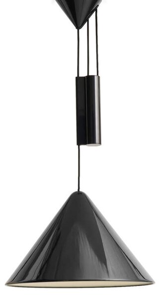 HAY Nastavitelné závěsné svítidlo Compass 430, soft black AE387