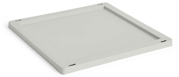 HAY Plastové víko Colour Crate Medium Square/Cube, grey